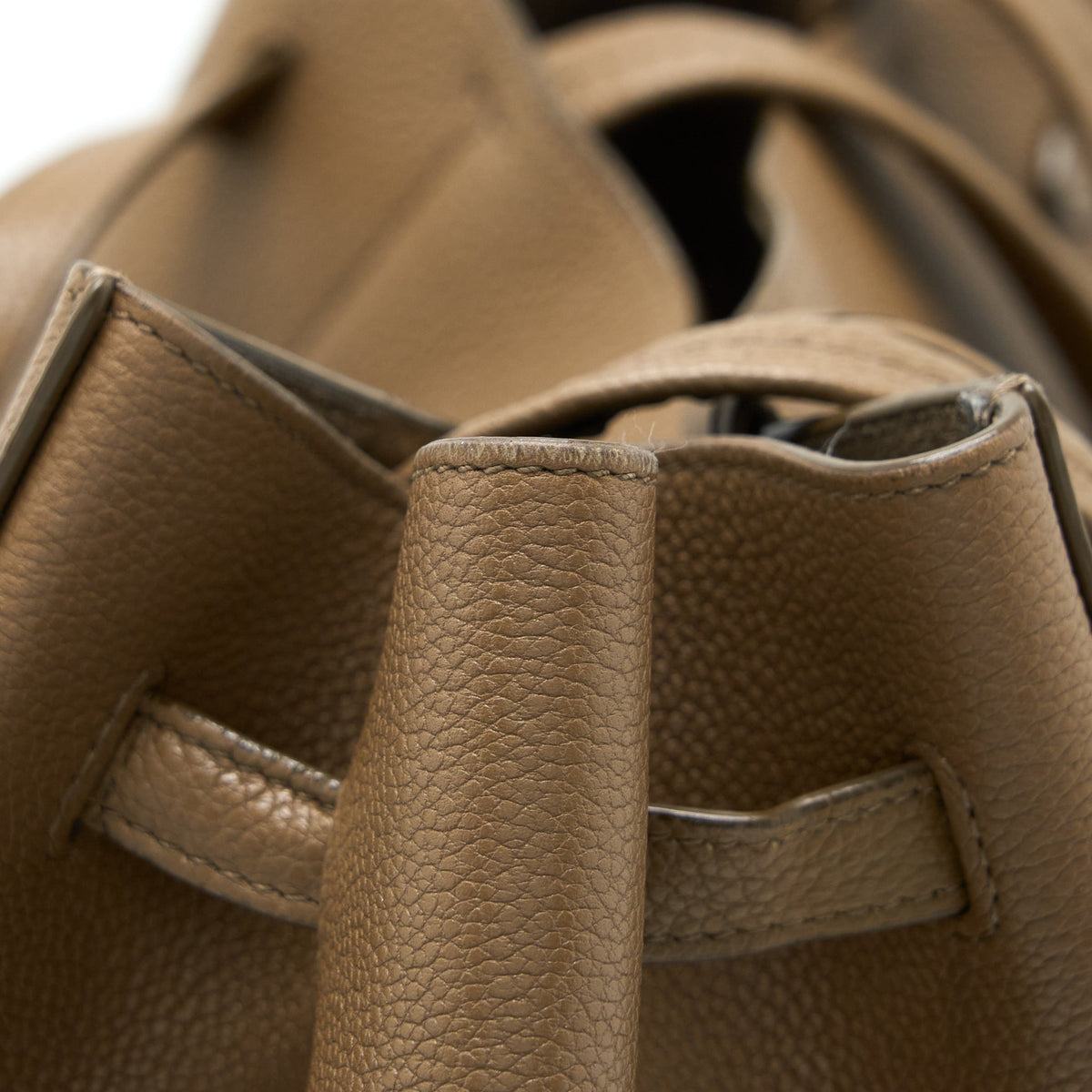Celine Small Cabas Phantom Calfskin Taupe SHW