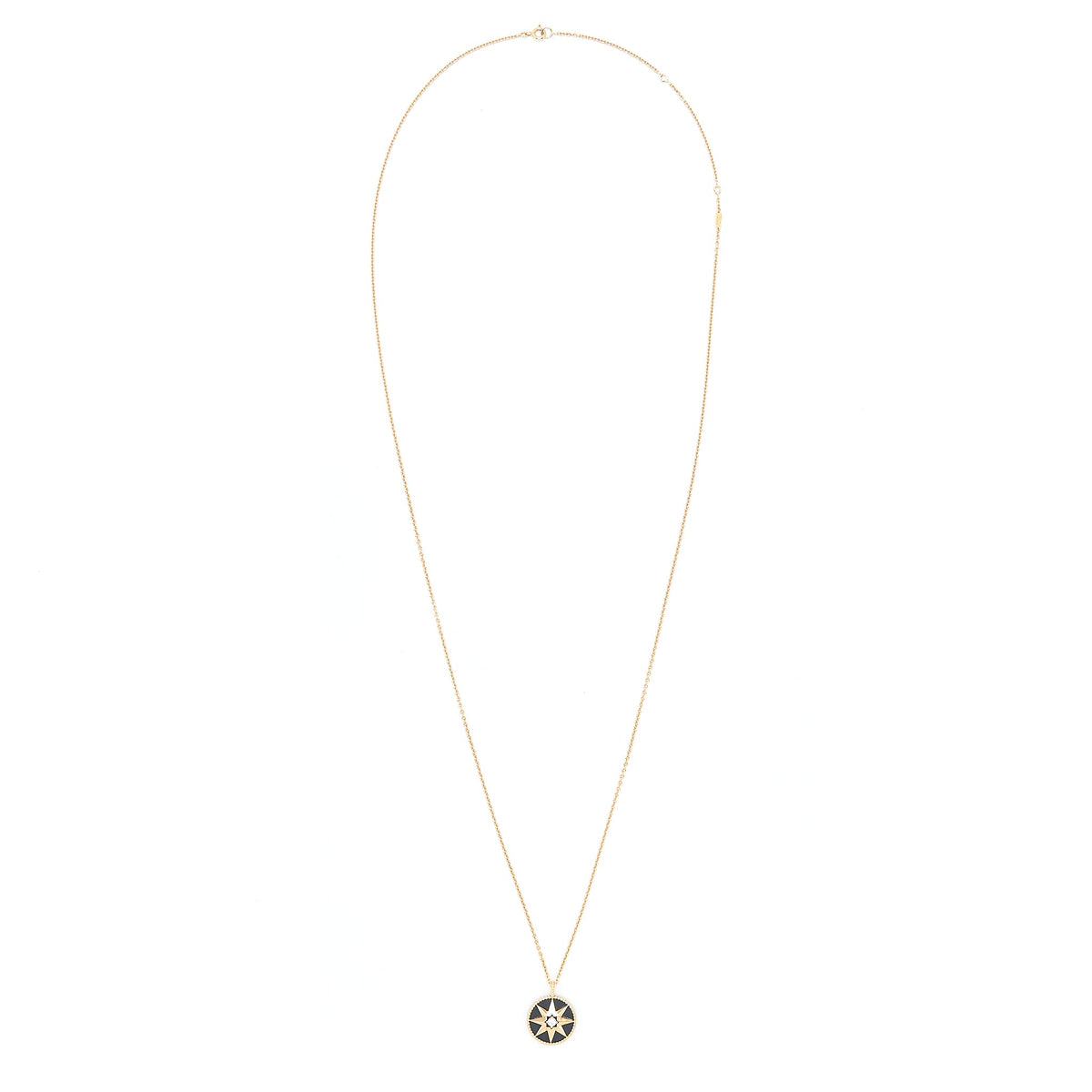 Dior Large Rose Des Vents Medallion Rose Gold With Diamond And Onyx