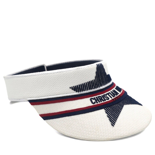 Dior Toile Star Logo Visor White