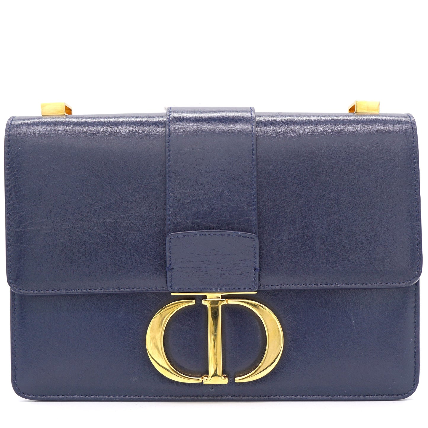 Dior 30 Montaigne Bag Navy Blue Calfskin