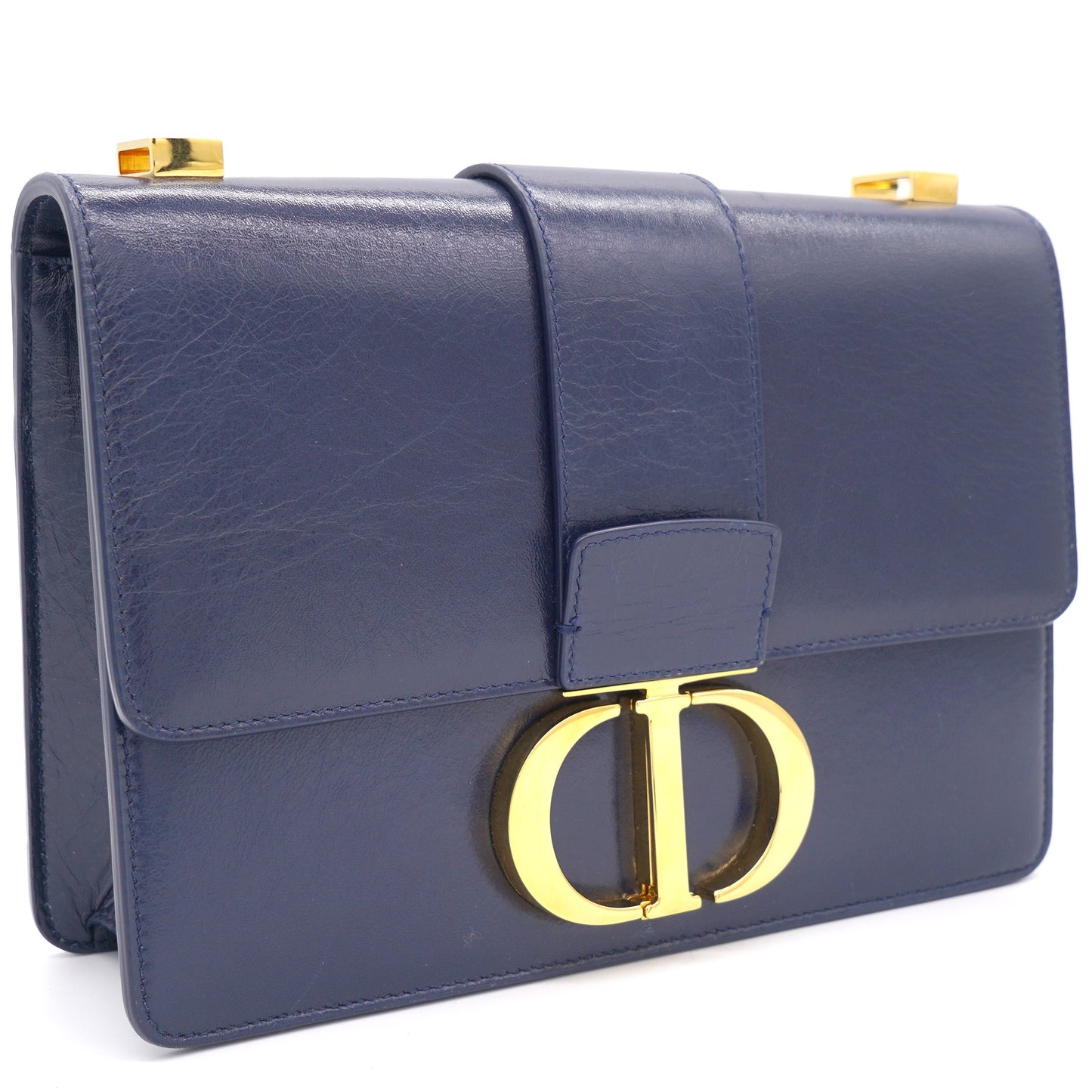 Dior 30 Montaigne Bag Navy Blue Calfskin