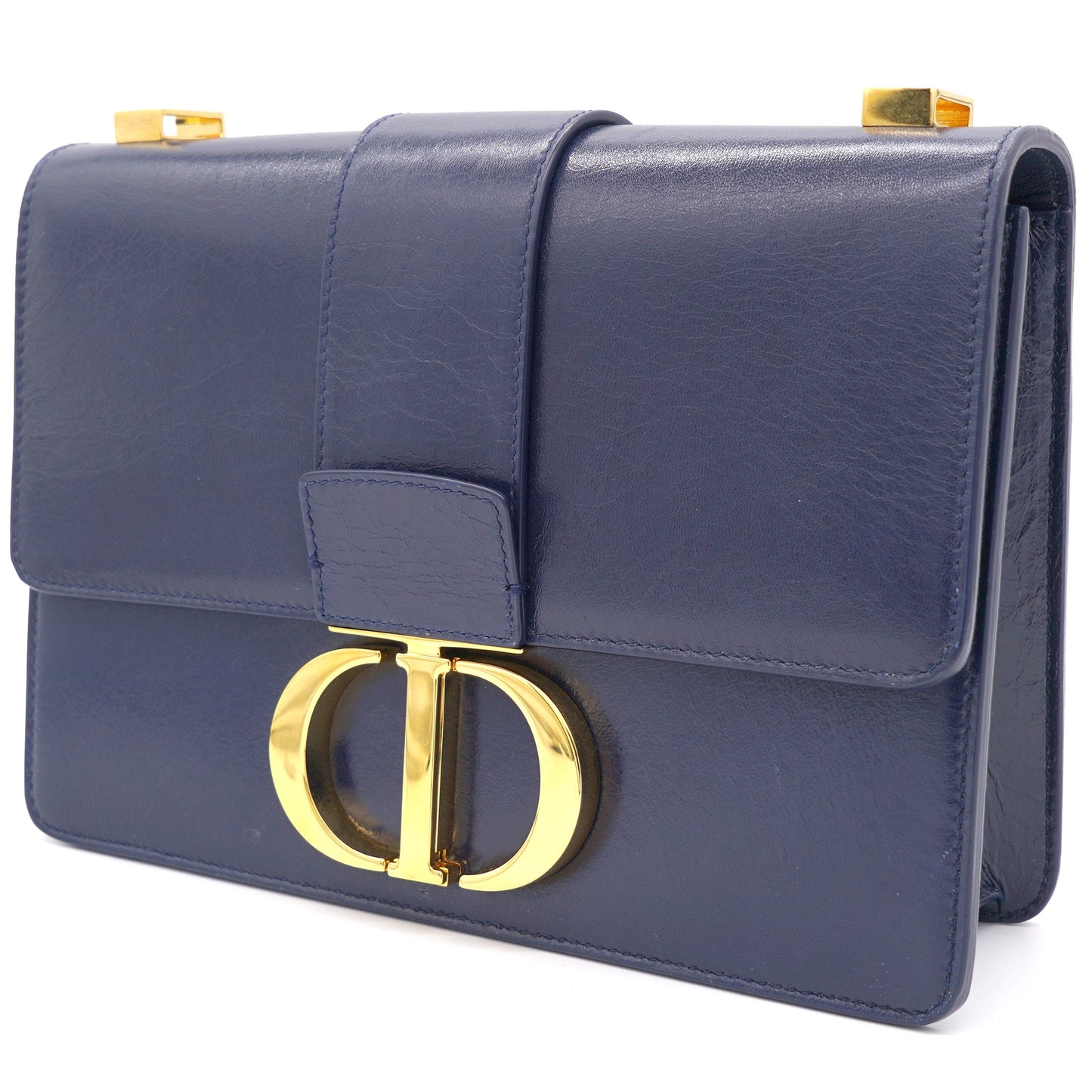 Dior 30 Montaigne Bag Navy Blue Calfskin