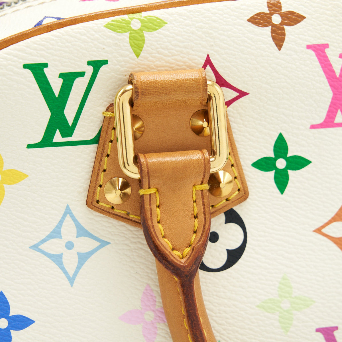 Louis Vuitton Vintage Bowling Bag White/ Multicoloured