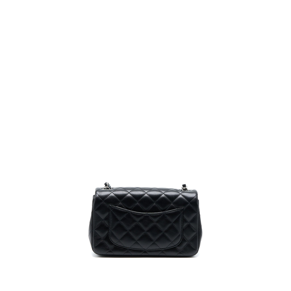Chanel Mini Rectangular Lambskin Black SHW(Microchip)