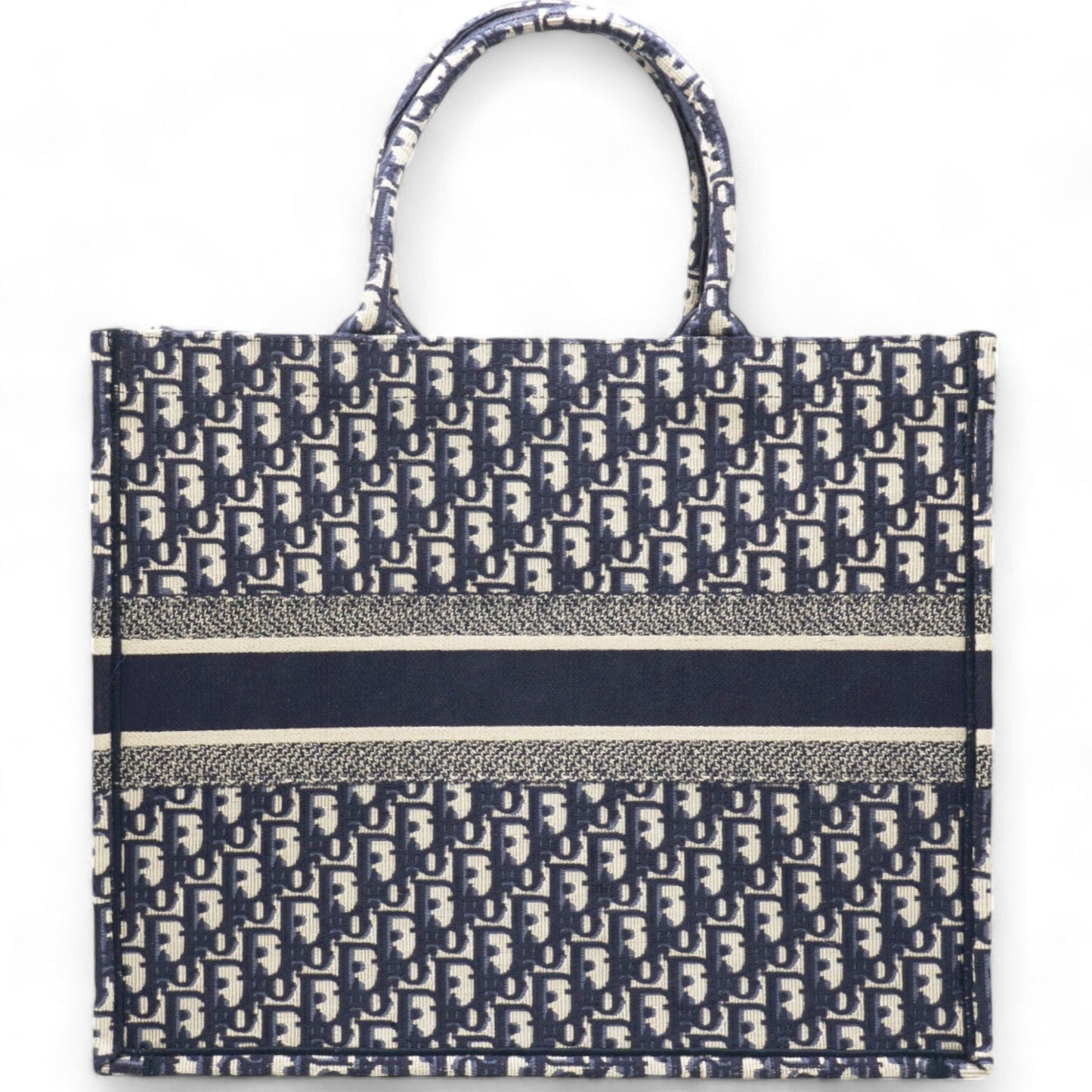 Dior Oblique Book Tote Blue Multicolor