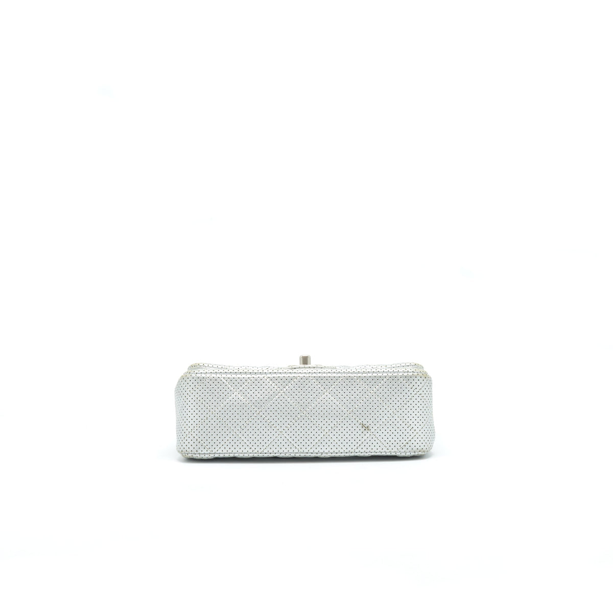 CHANEL RECTANGULAR MINI FLAP BAG SILVER