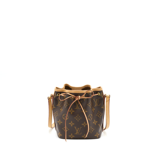 Louis Vuitton Nano Noe Monogram Canvas GHW