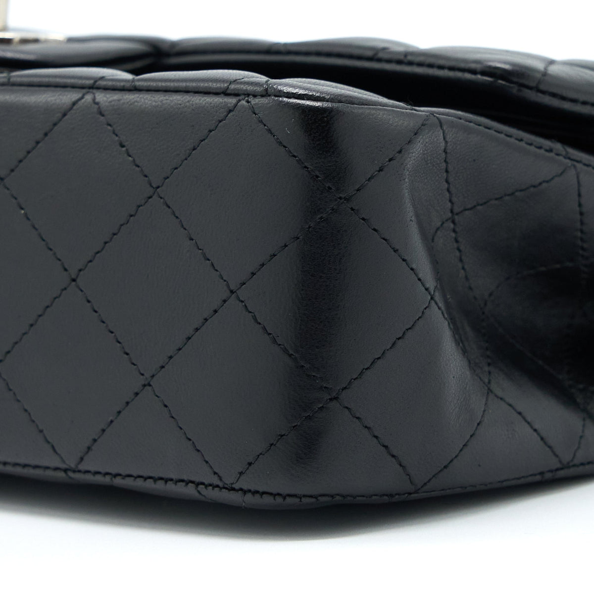 Chanel Medium Classic Double Flap Bag Lambskin Black SHW