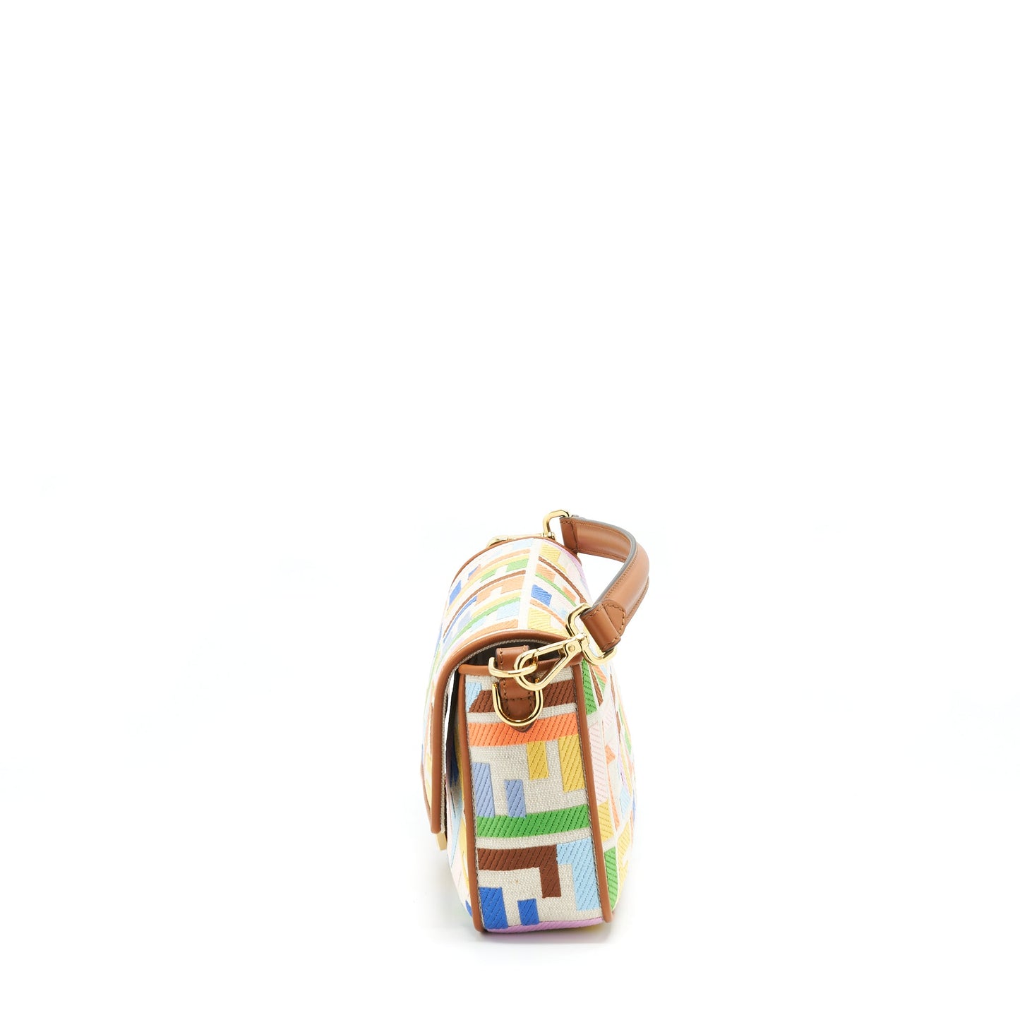 Fendi Baguette Bag in FF Motif Canvas Multicolour