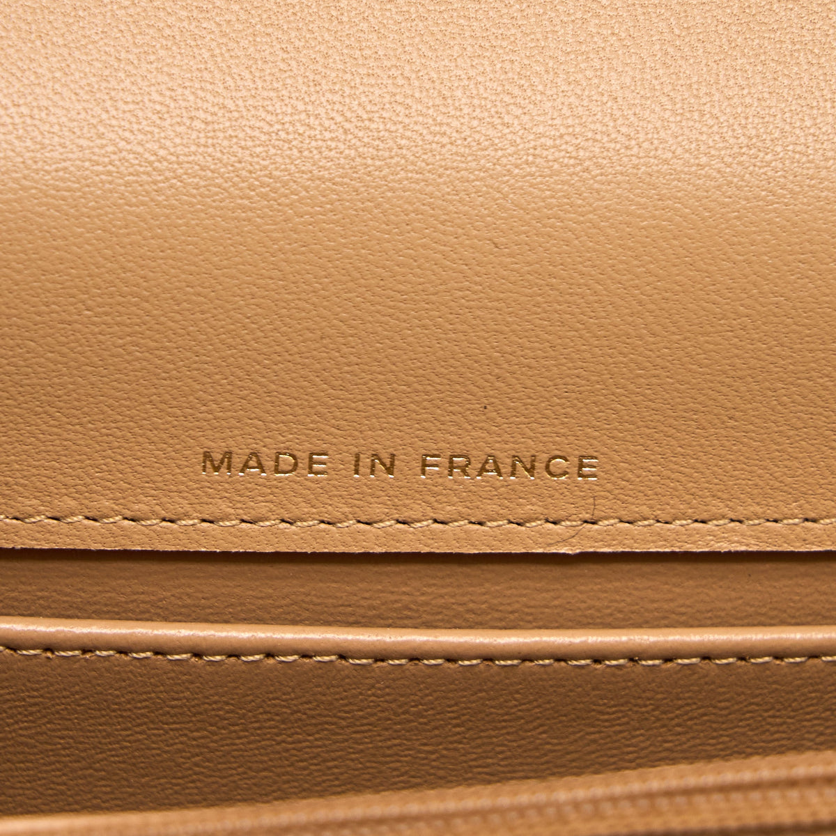 Chanel Top Handle Mini Flap Bag with Chain Lambskin Caramel LGHW (Microchip)