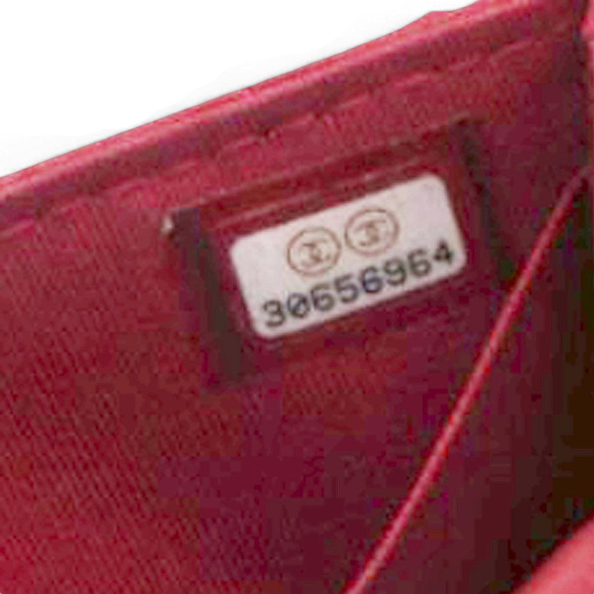 Chanel Vintage Rare Red Lambskin Micro Mini Flap