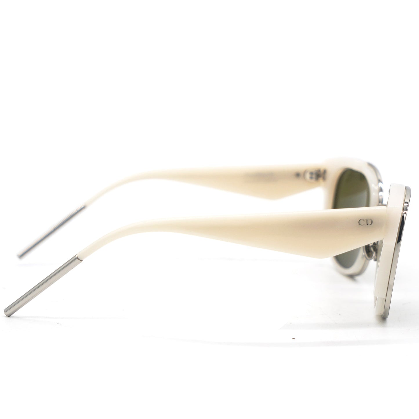 Dior White/Green Very Dior 2N Square Frame Sunglasses