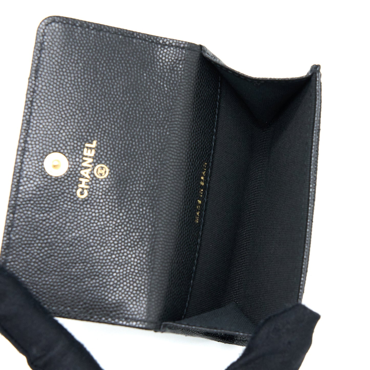 Chanel 23C Limited Edition  Holder Caviar Black GHW (Microchip)