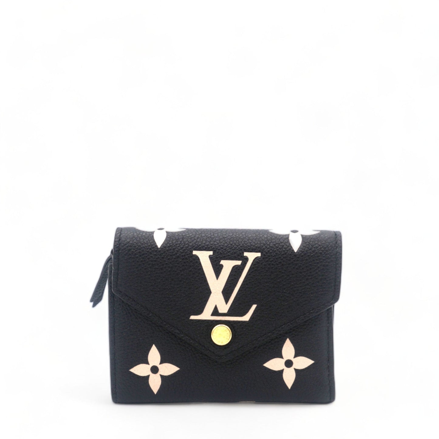 Empreinte Monogram Giant Victorine Wallet Black Beige