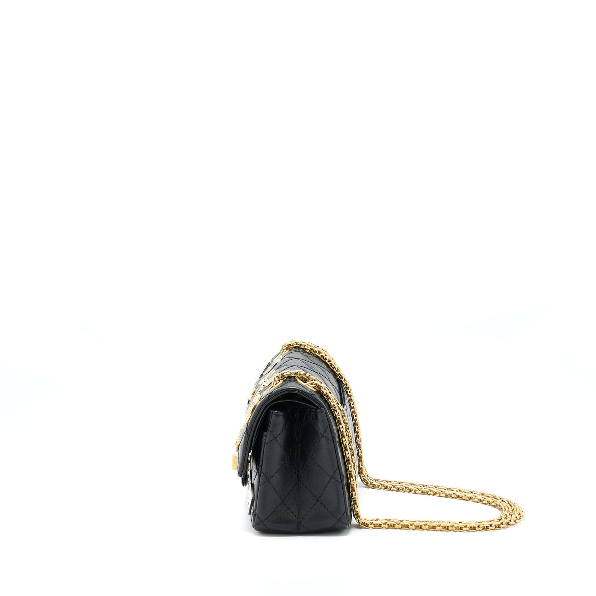 Chanel Mini 2.55 Reissue Flap Bag Lucky Charms Casino Limited Aged Calfskin With GHW