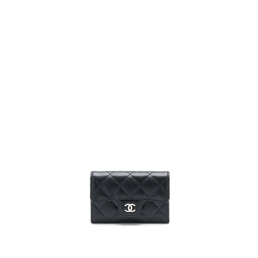 Chanel Classic Flap  Holder Caviar Black SHW