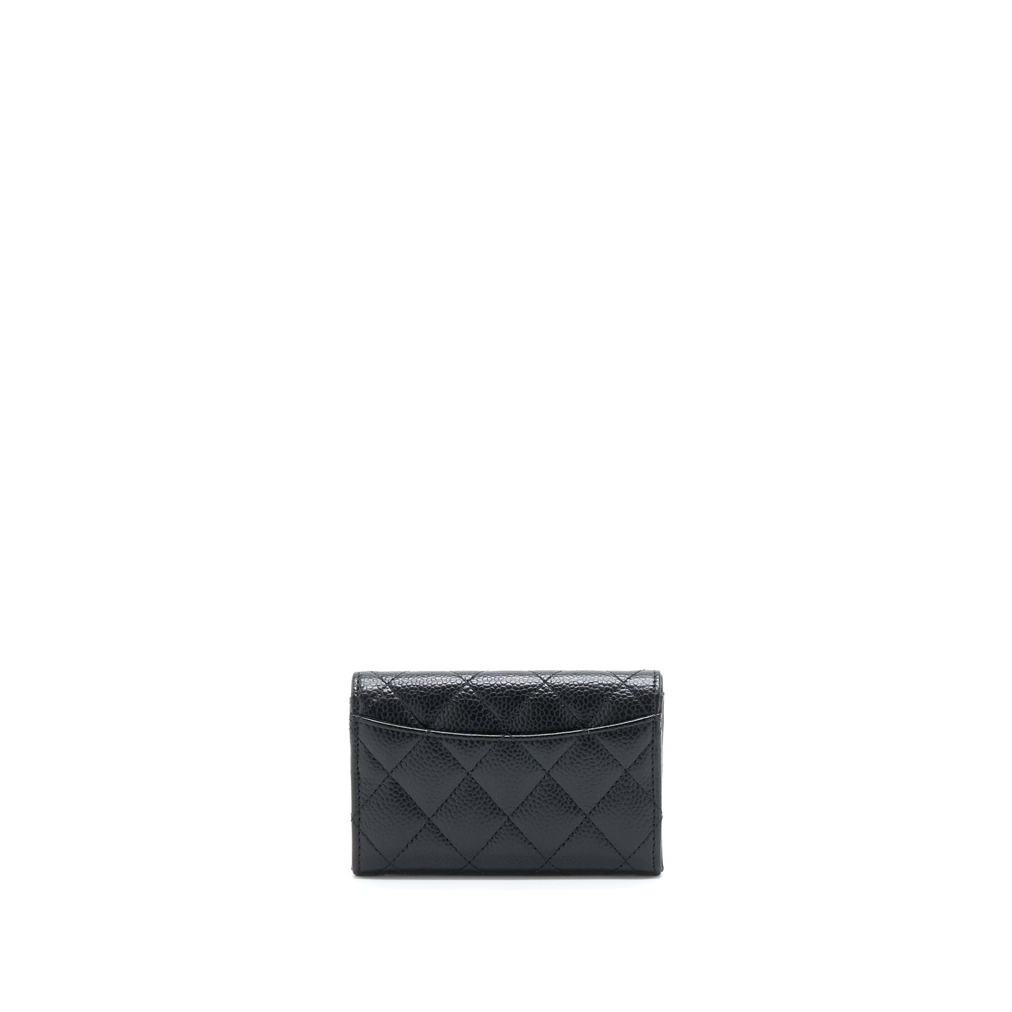 Chanel Classic Flap  Holder Caviar Black SHW