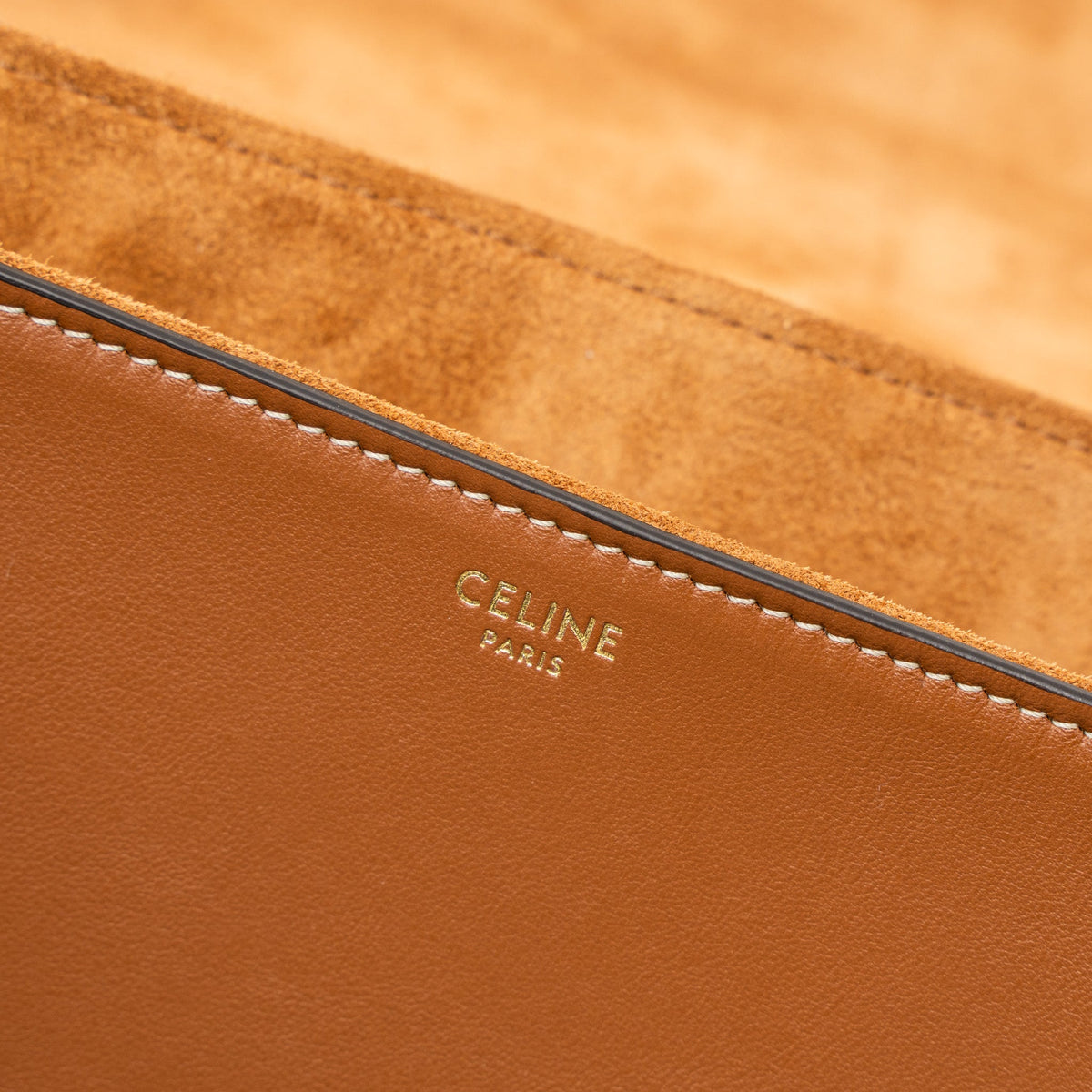Celine 16 Bag Medium Soft Calfskin Tan GHW