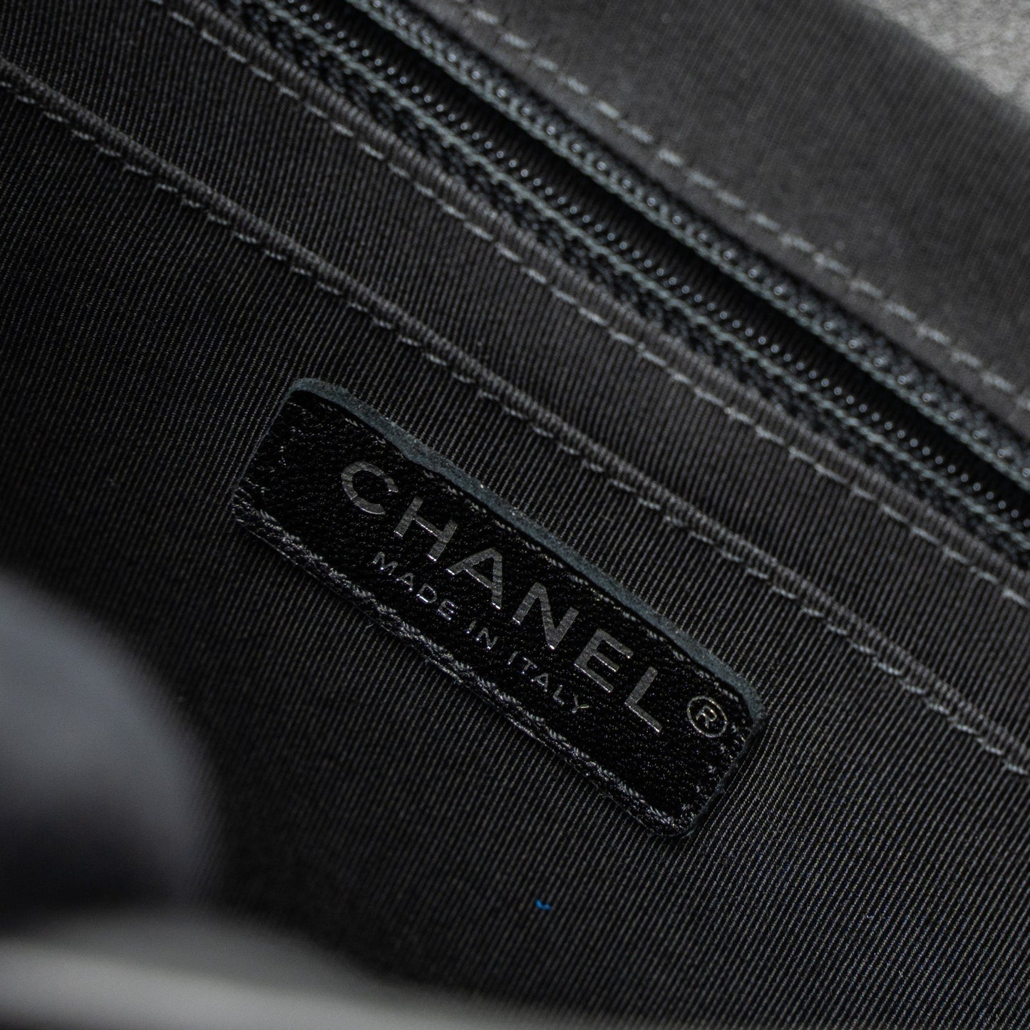 Chanel Urban Spirit Backpack Chevron Calfskin Black SHW