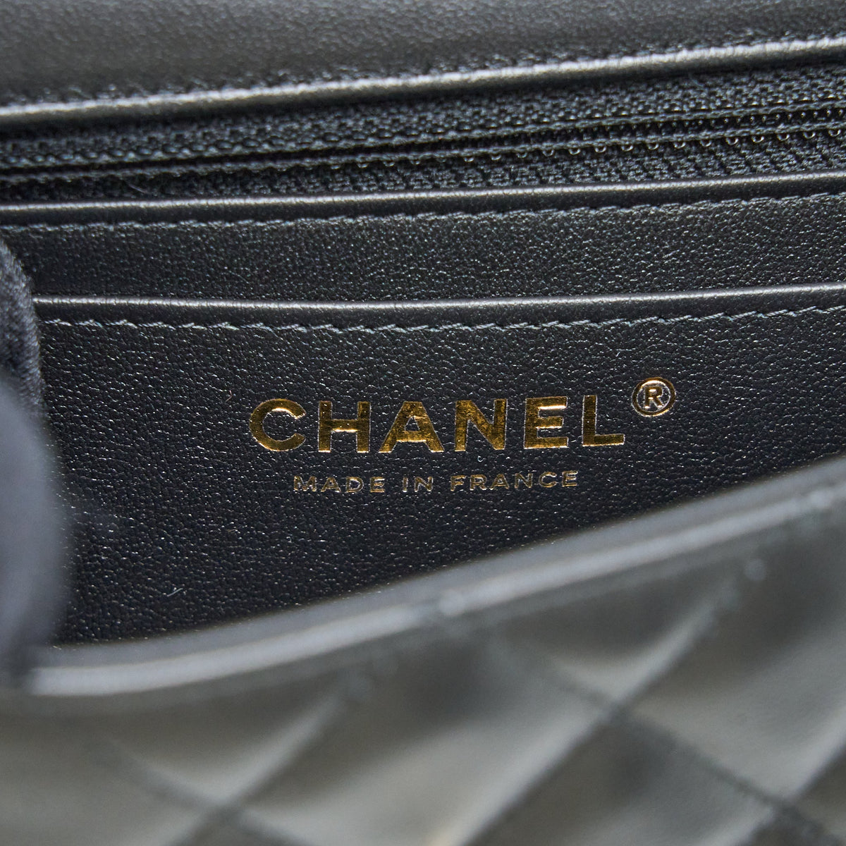 Chanel Mini Rectangular Flap Bag Lambskin Black LGHW (Microchip)