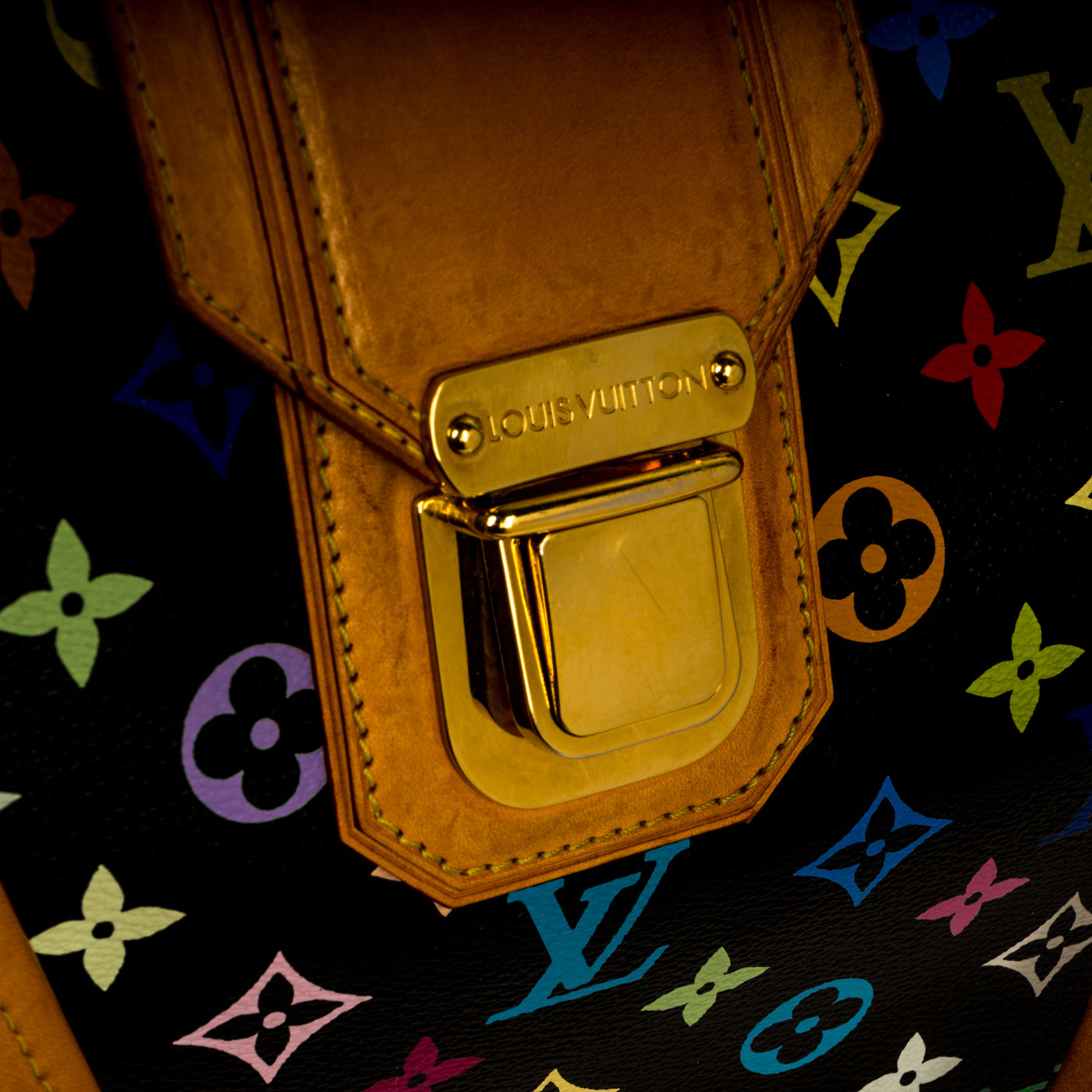 Multicolour Monogram Canvas Tote