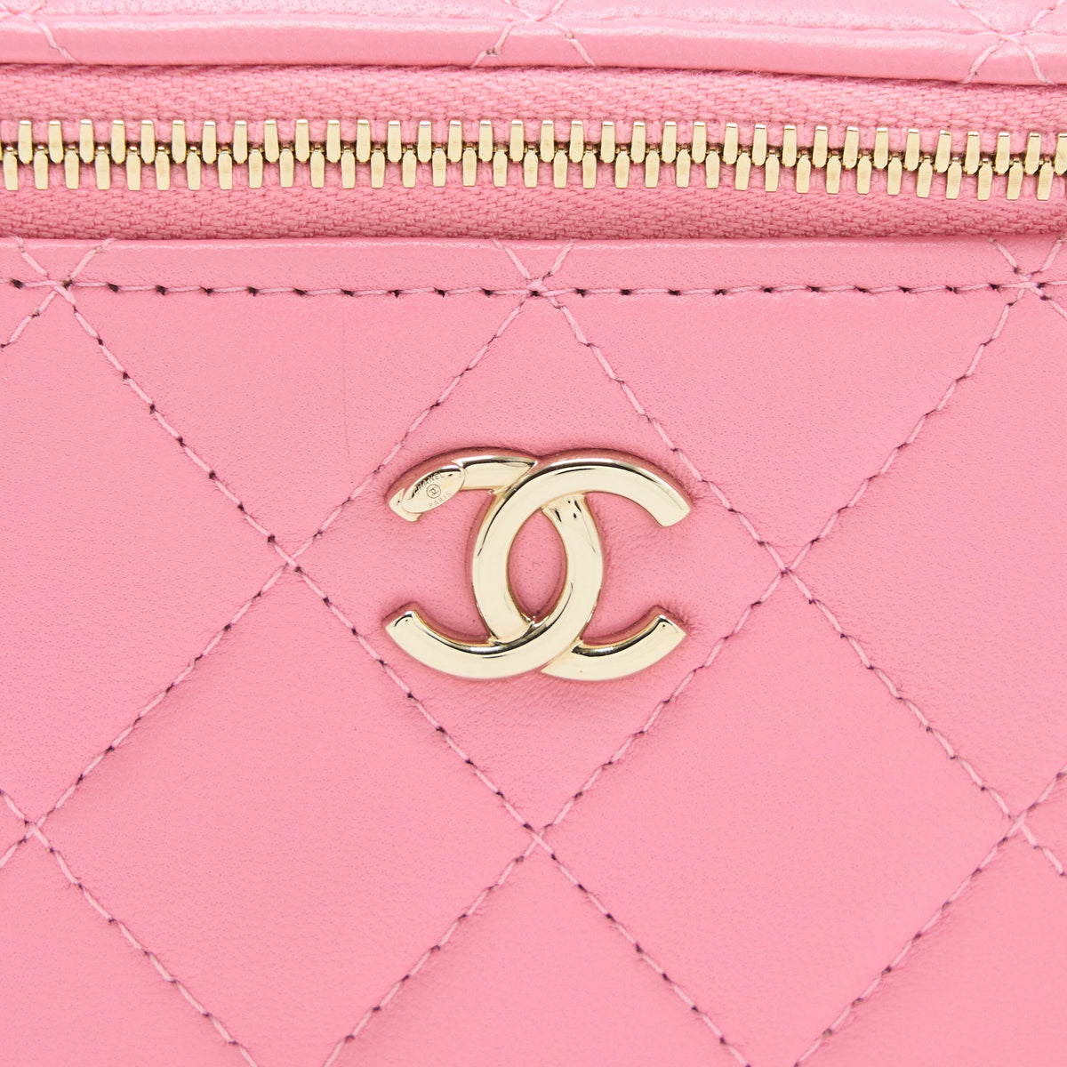 Chanel Mini Trendy CC Vanity with Chain Lambskin Pink LGHW