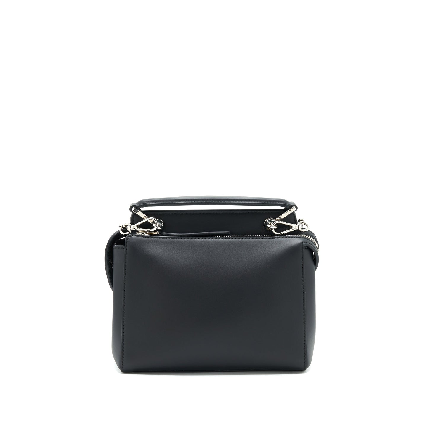 Fendi Dotcom Shoulder Bag Black with Stitch Details