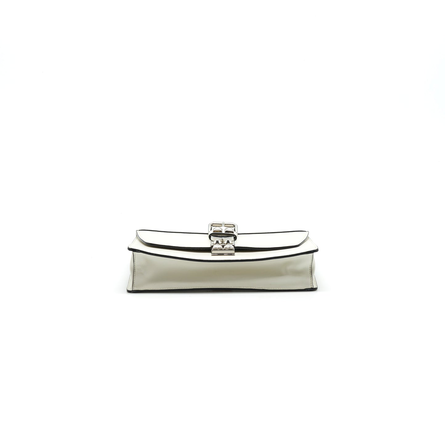 Prada Woman's Messenger Bag White with SHW