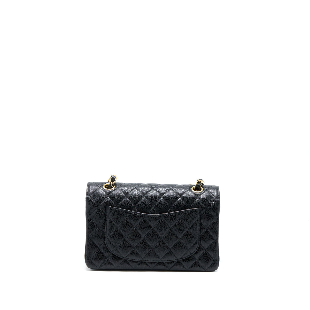 Chanel Small Classic Flap Bag Caviar Black GHW (Microchip)