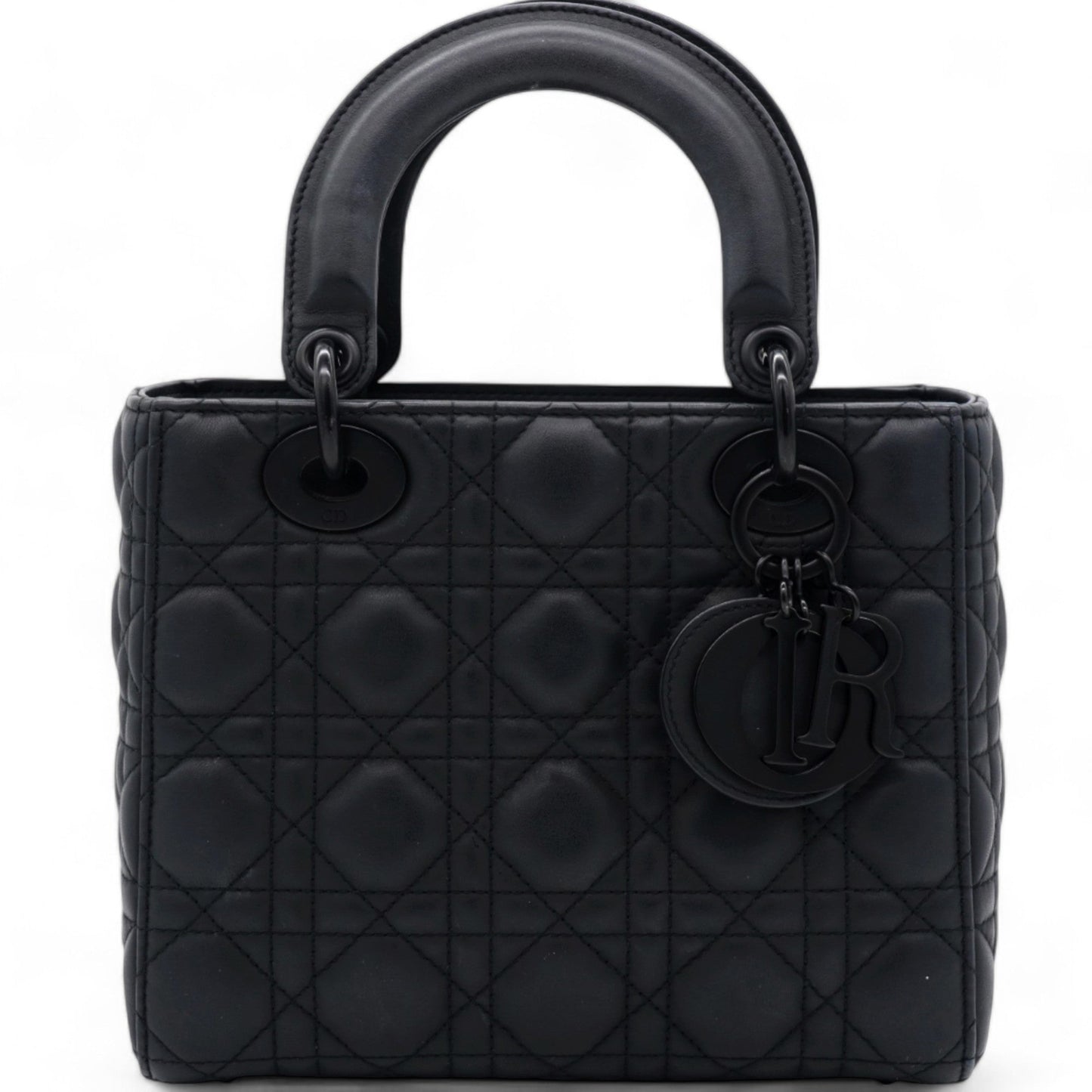 Dior Ultra Matte Calfskin Cannage Small My ABCDior Lady Dior Black