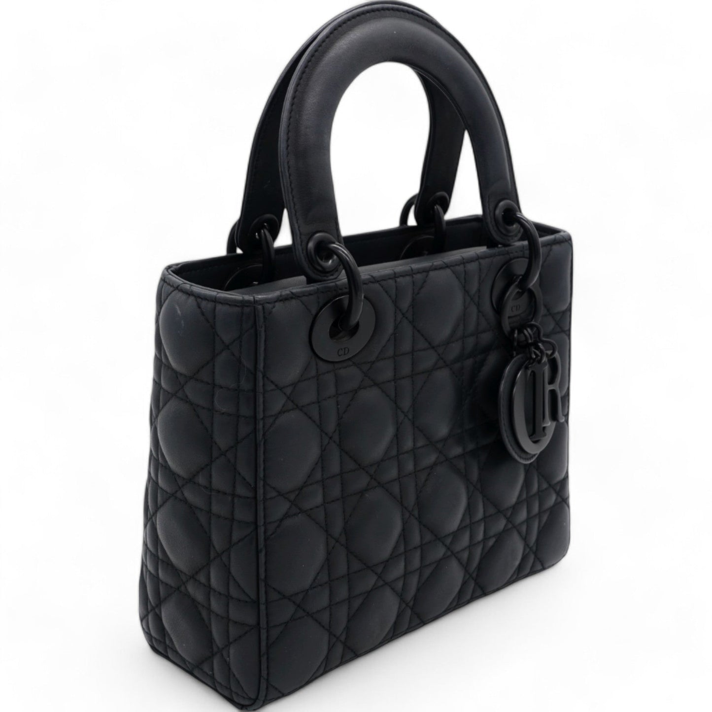 Dior Ultra Matte Calfskin Cannage Small My ABCDior Lady Dior Black