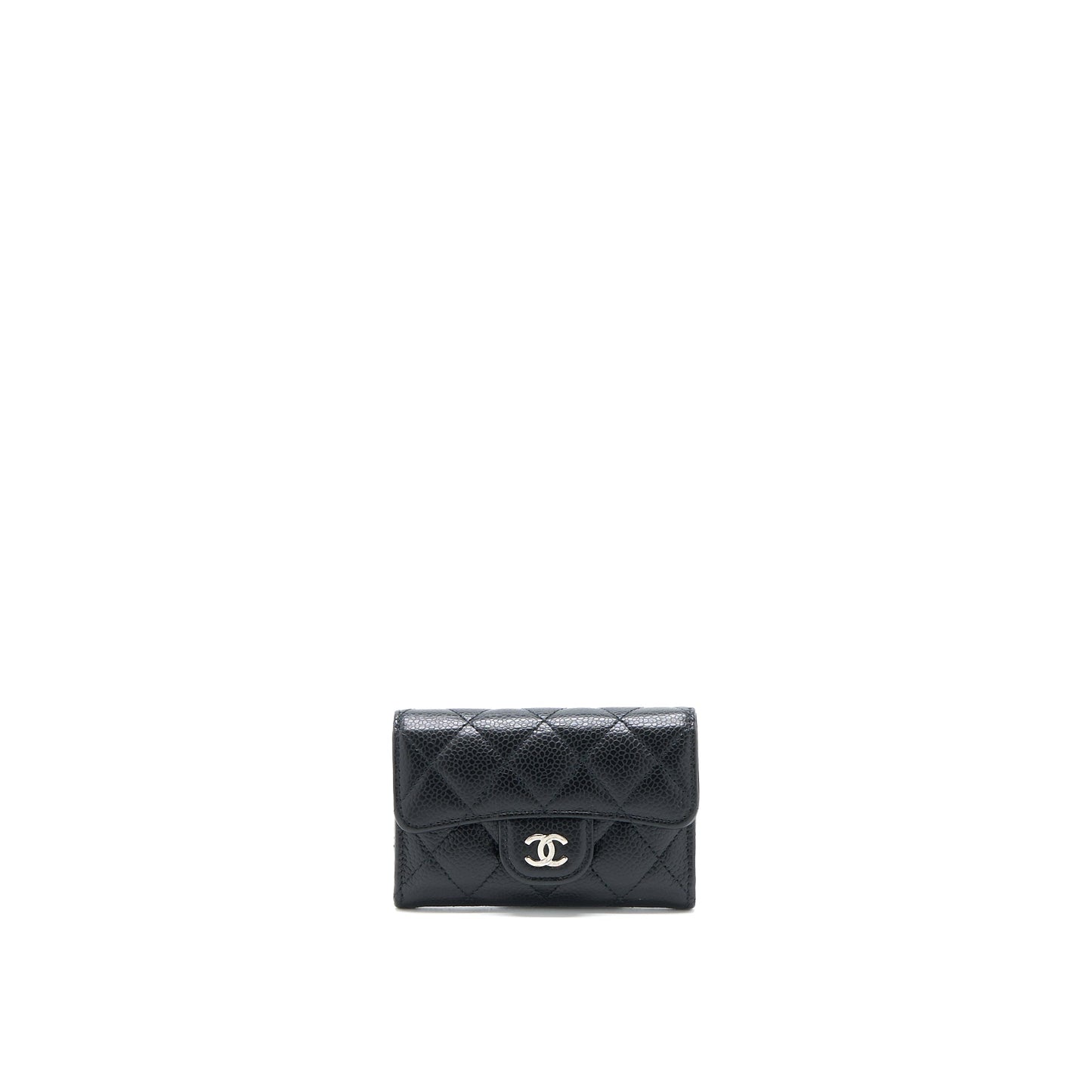 Chanel Classic Flap  Holder Caviar Black SHW