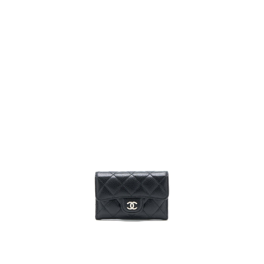 Chanel Classic Flap  Holder Caviar Black SHW