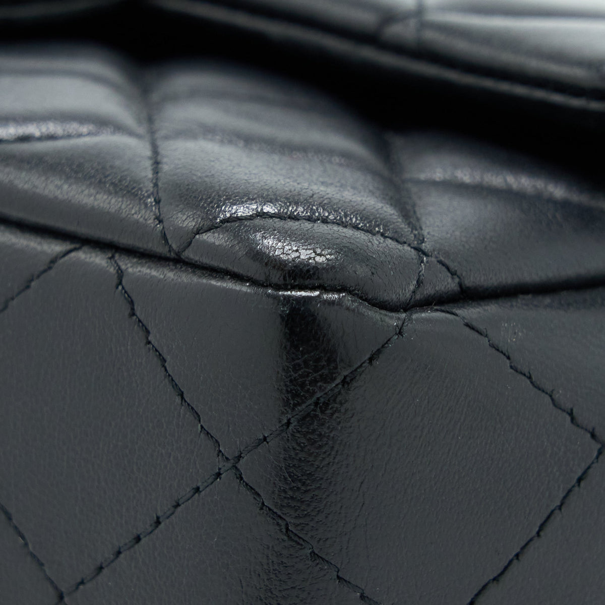 Chanel Mini Rectangular Flap Bag Lambskin Black GHW