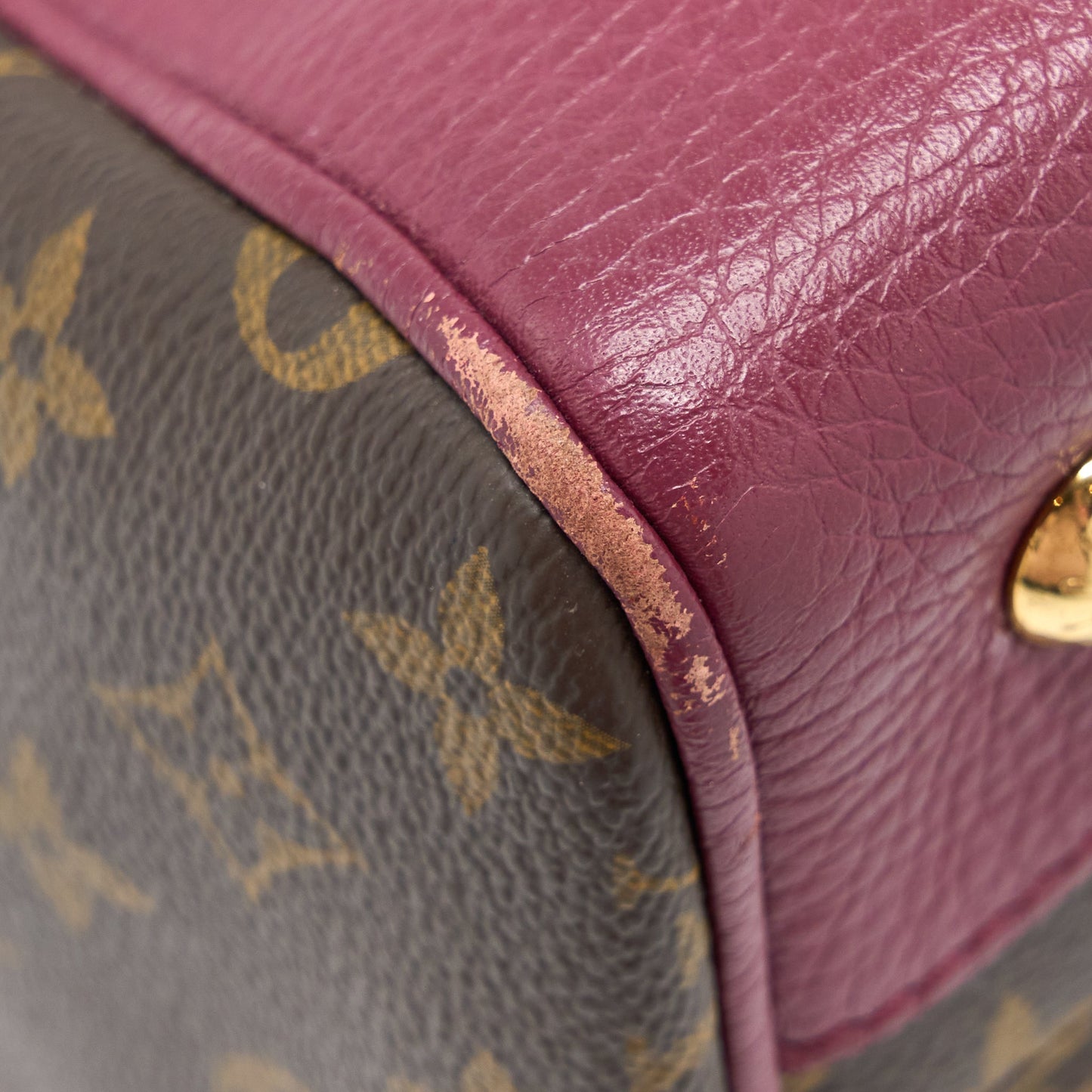 Louis Vuitton Top Handle Crossbody Tote Bag Monogram Canvas GHW