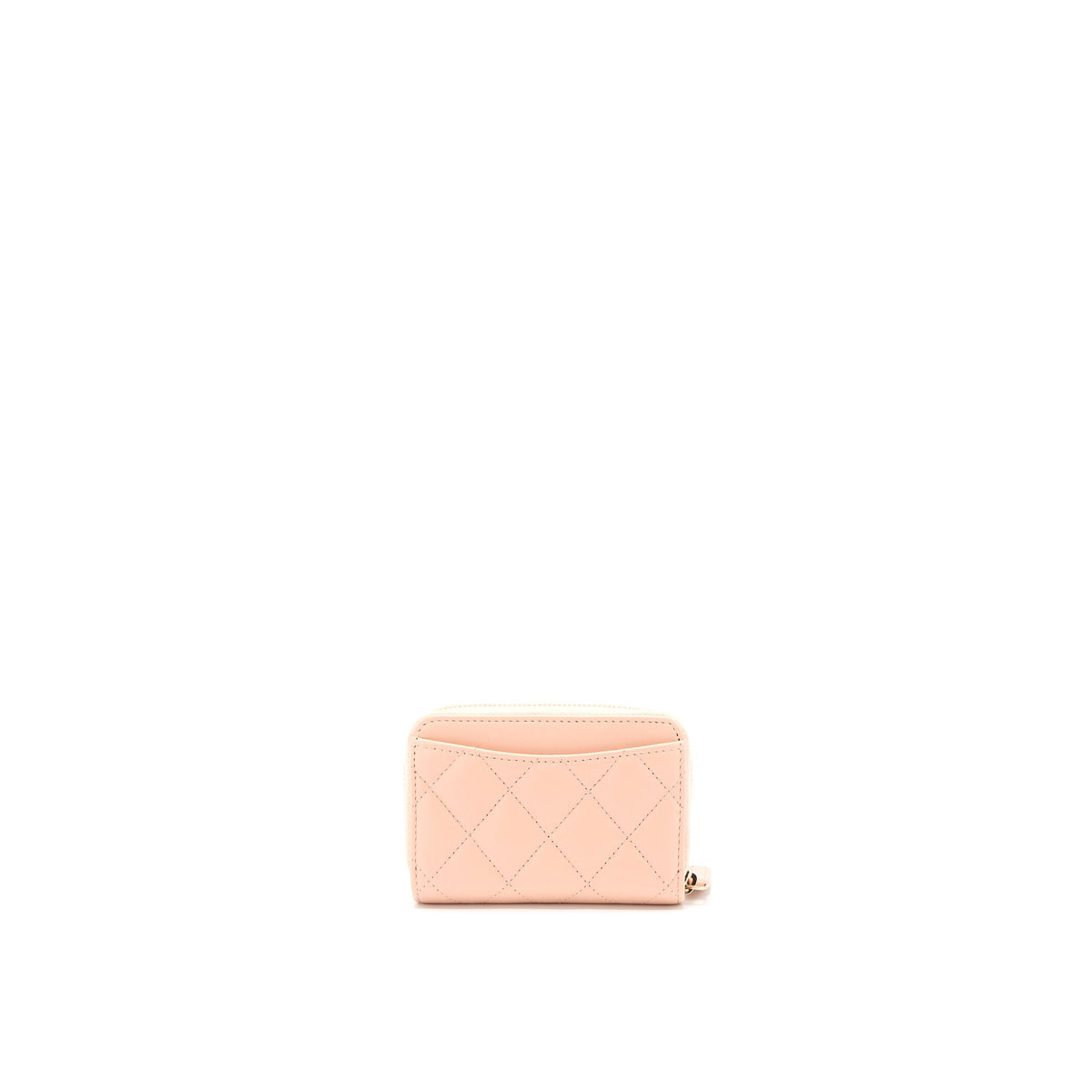 Chanel Zip  Holder Lambskin Light Pink LGHW