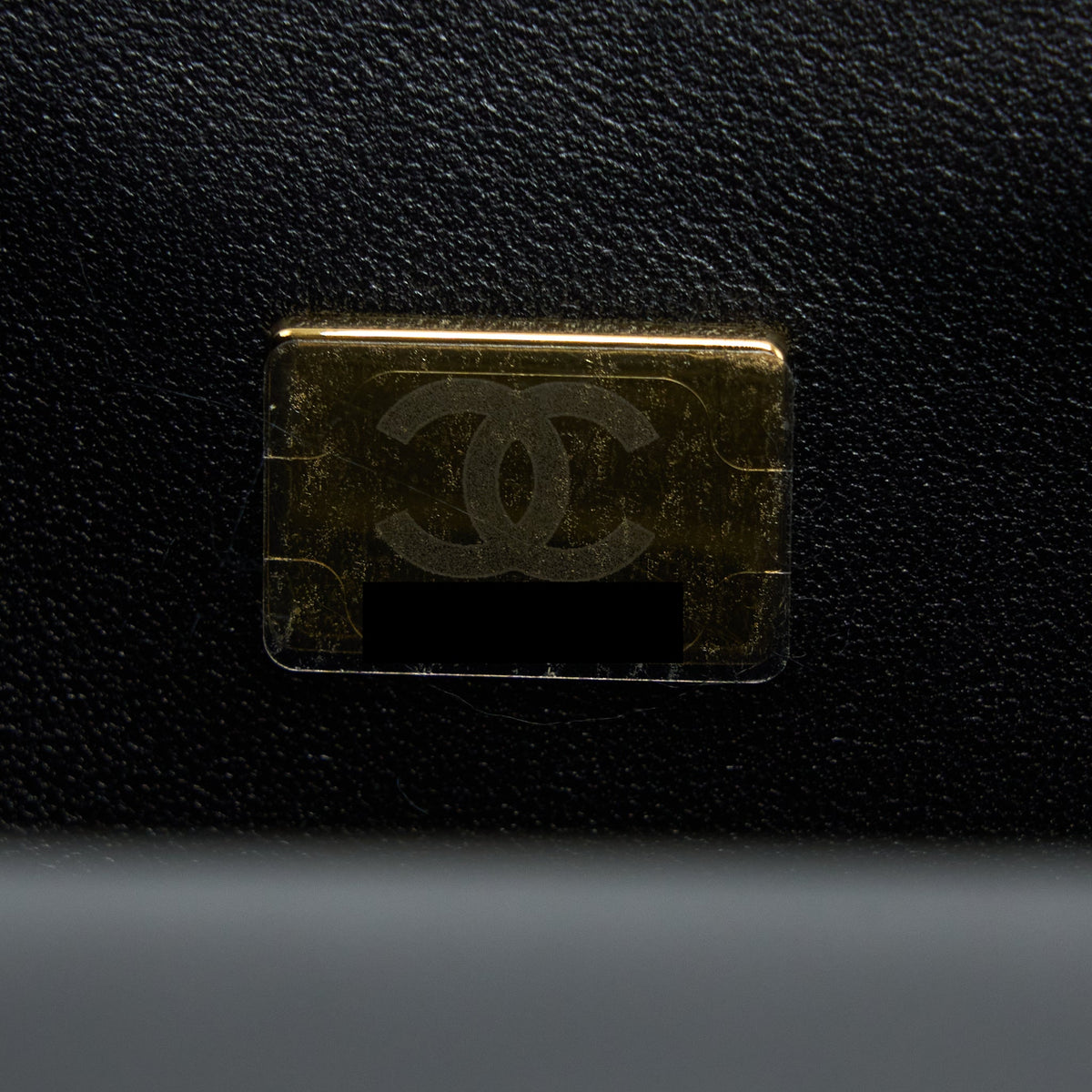 Chanel Top Handle Mini Rectangular Lambskin Black LGHW (Microchip)