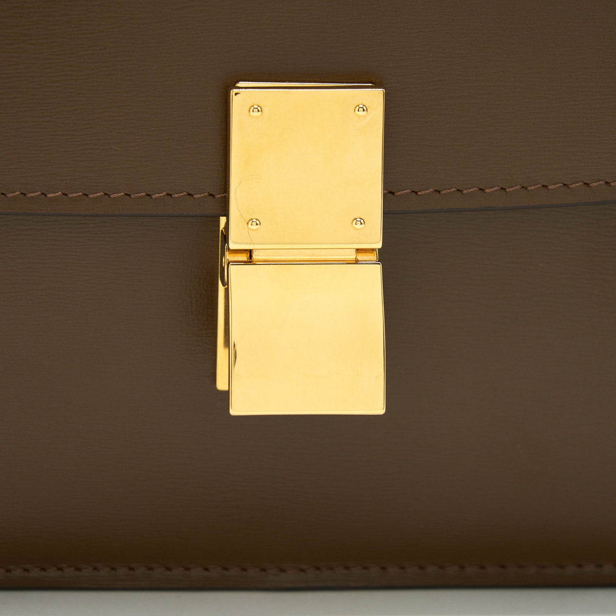 Celine Teen Classic Box Bag Calfskin camel GHW