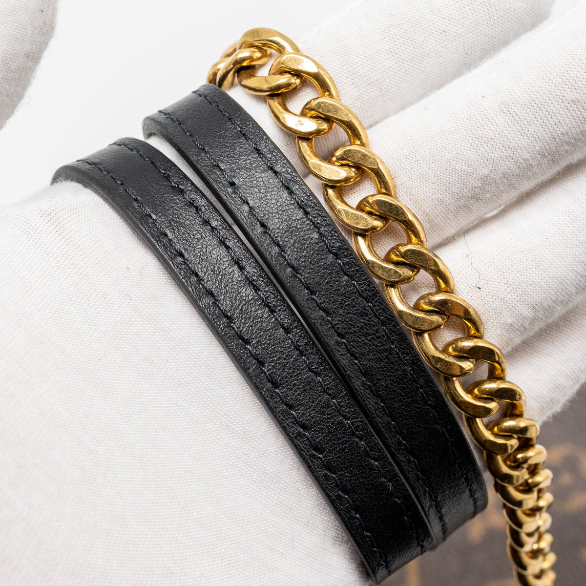 Louis Vuitton Passy Monogram Canvas Black/Gold Hardware