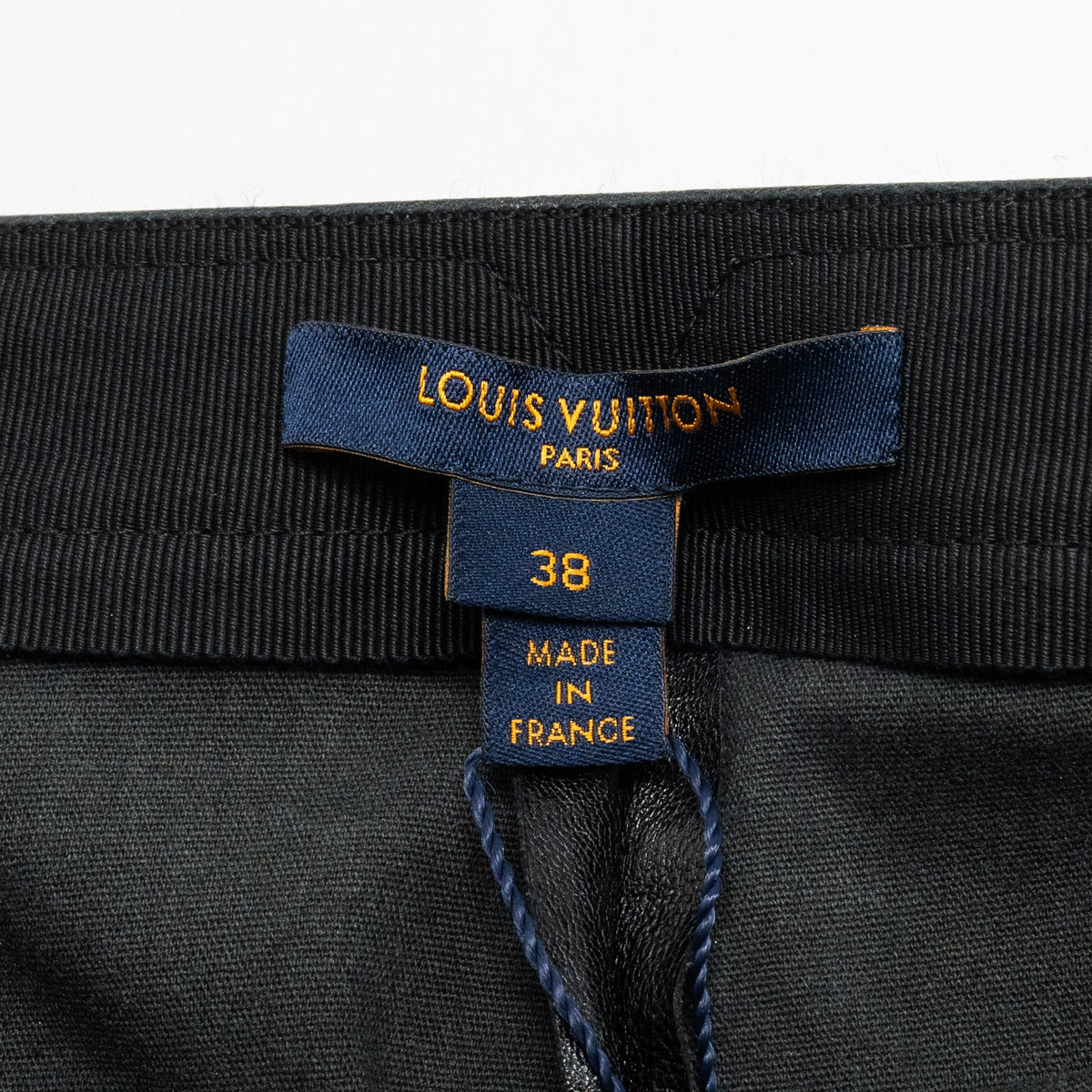 Louis Vuitton Size 38 Pants Lambskin /Cotton Black