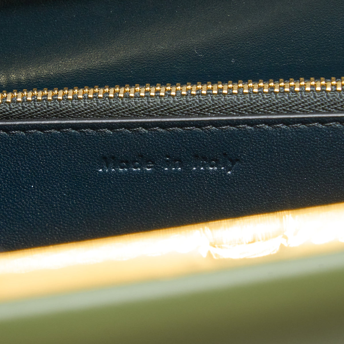 Celine Medium Clasp Bag Calfskin Green GHW