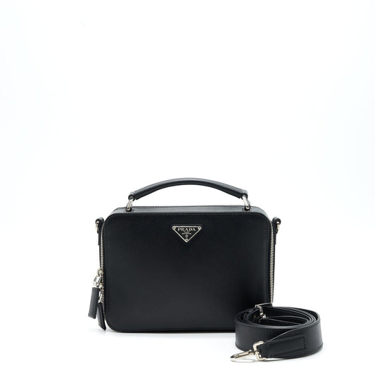 Prada Crossbody Camera Bag Black SHW
