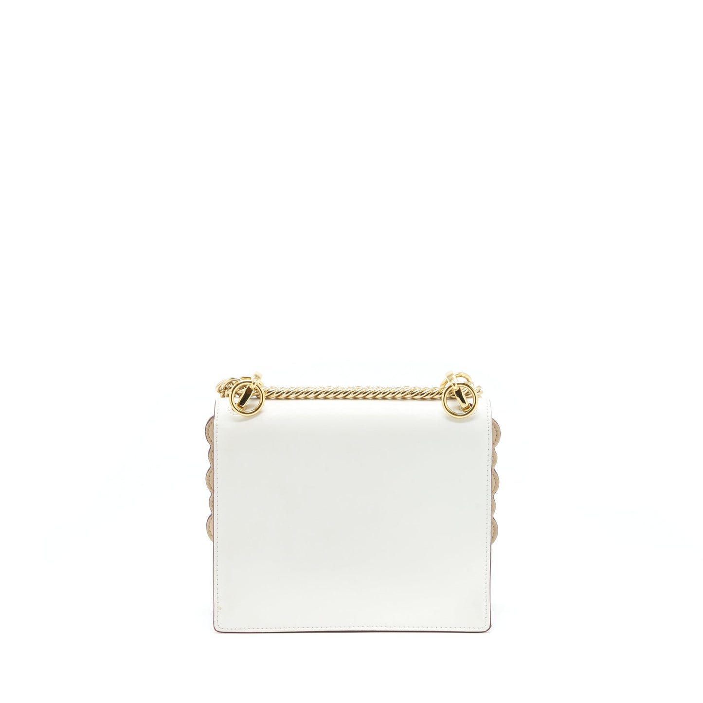 Fendi Kan I Bag White/Multicolour Gold And Silver Hardware