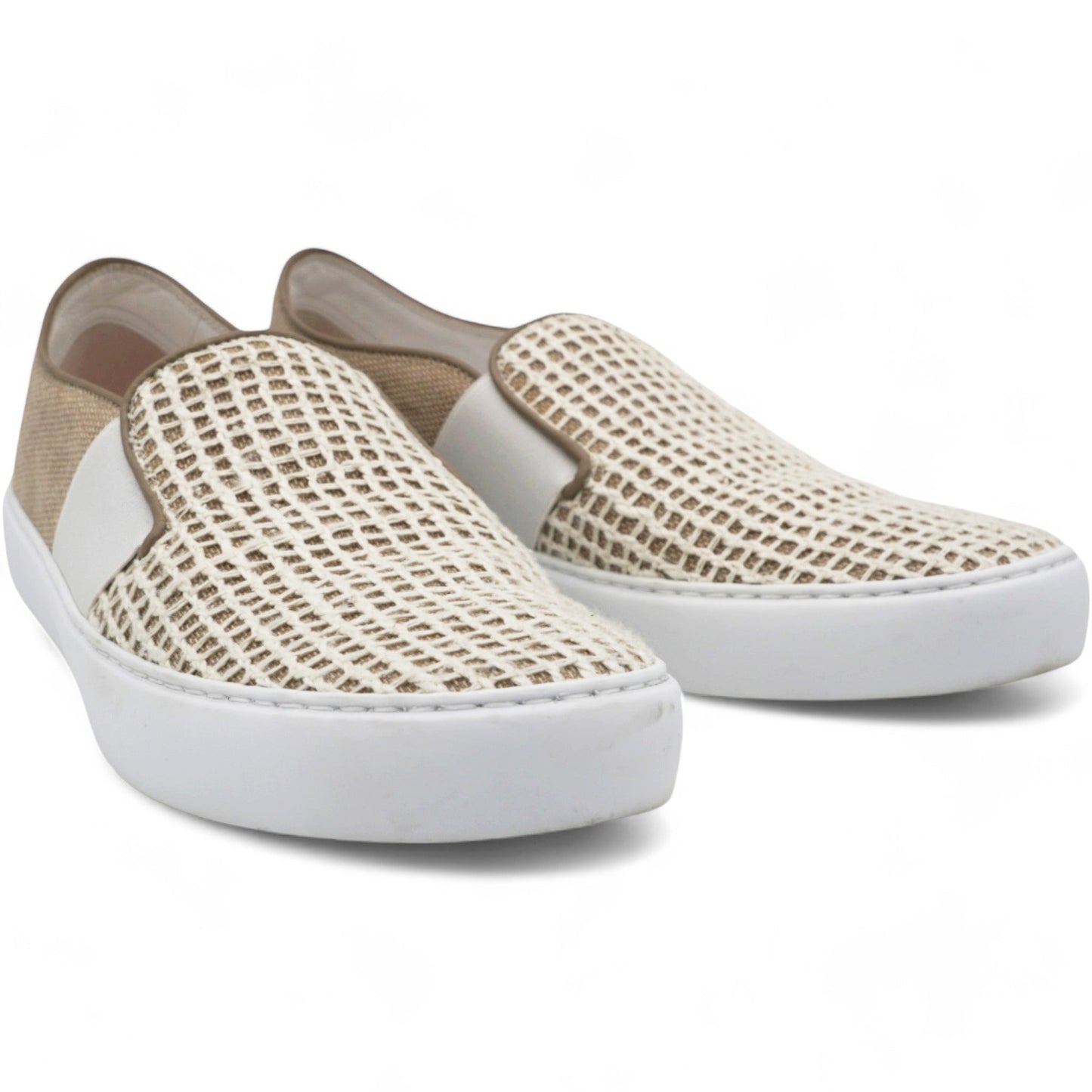 Chanel Fabric Mesh Sneakers Beige Size 37