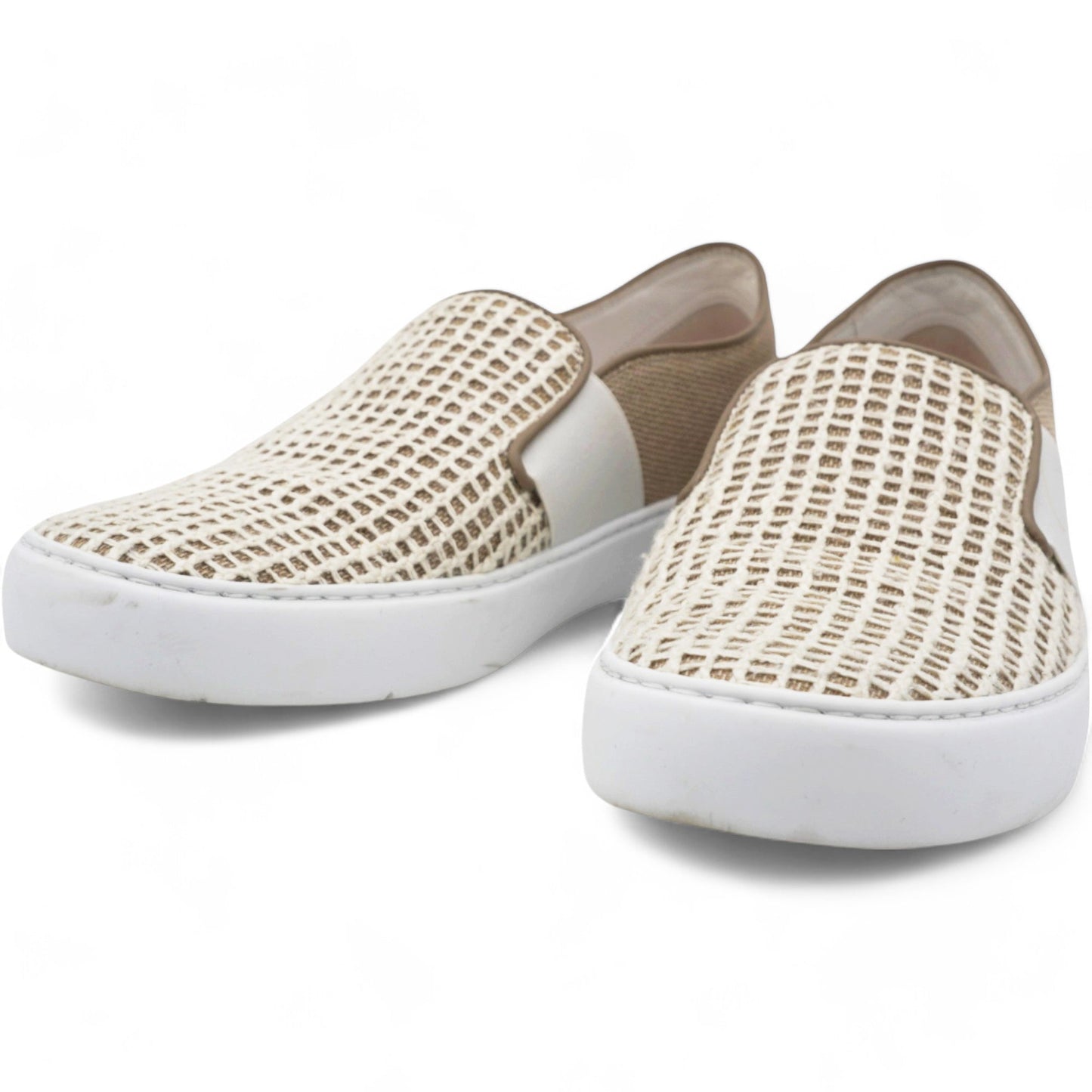 Chanel Fabric Mesh Sneakers Beige Size 37
