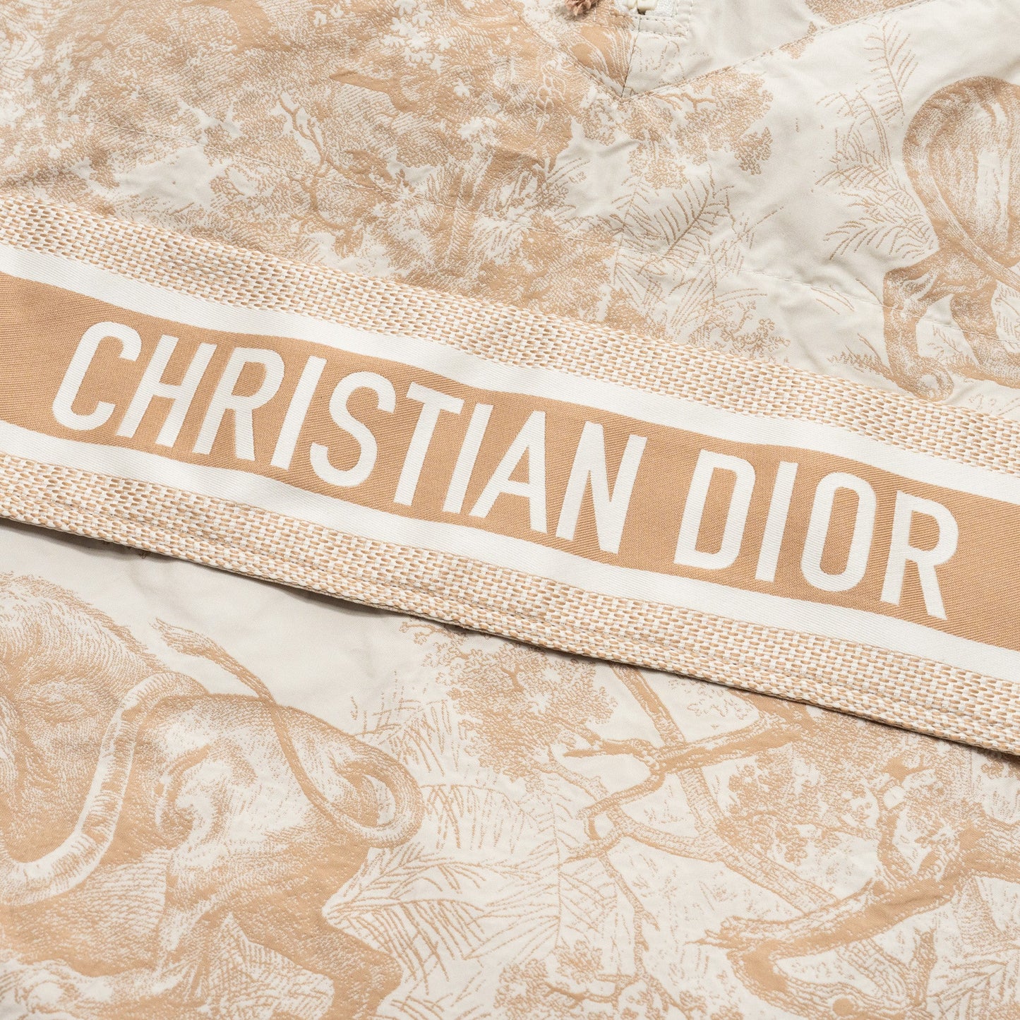 Dior Size XS Toile De Jouy Anoroak Jacket Beige