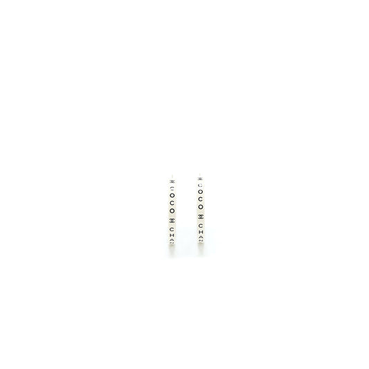 Chanel 2022 Costume Casual Style Earring Black / White
