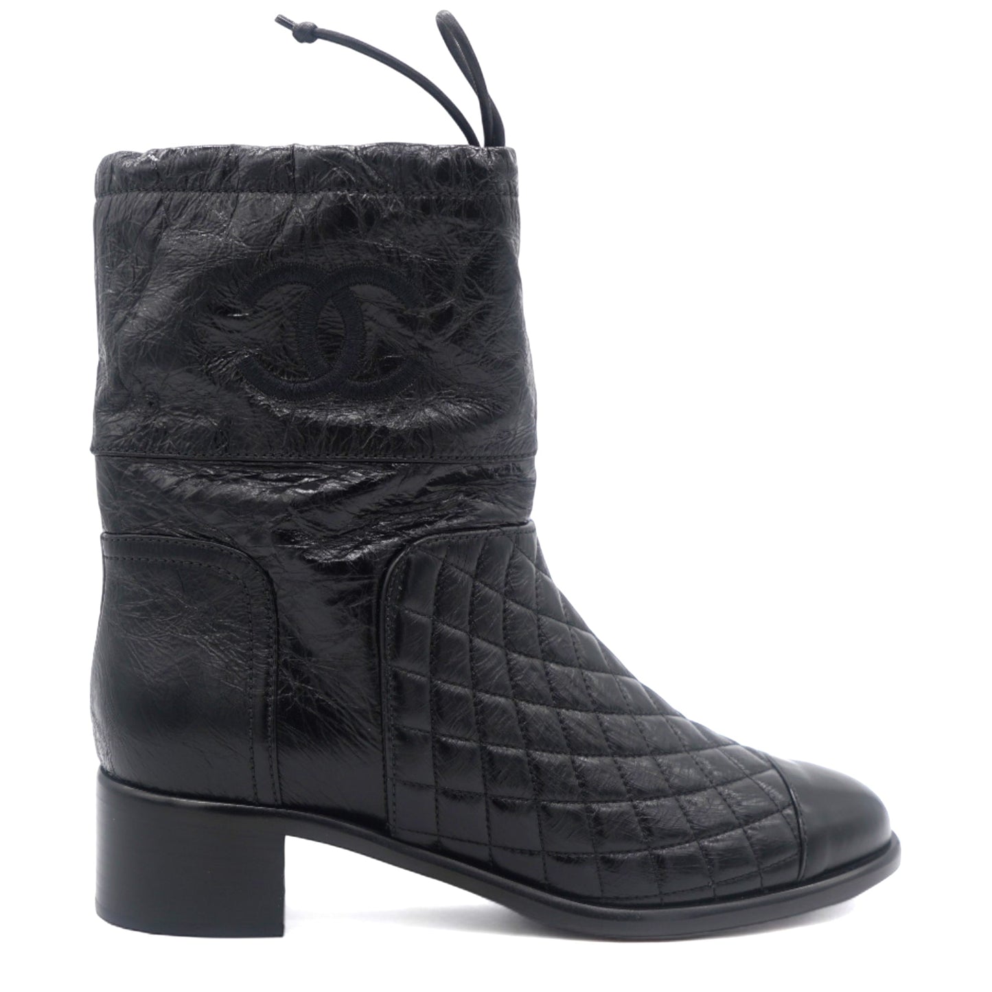 Chanel Boots T.eu leather Black 39.5