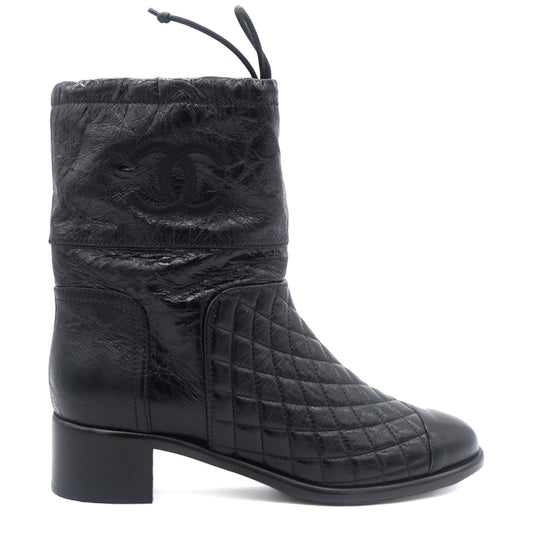 Chanel Boots T.eu leather Black 39.5