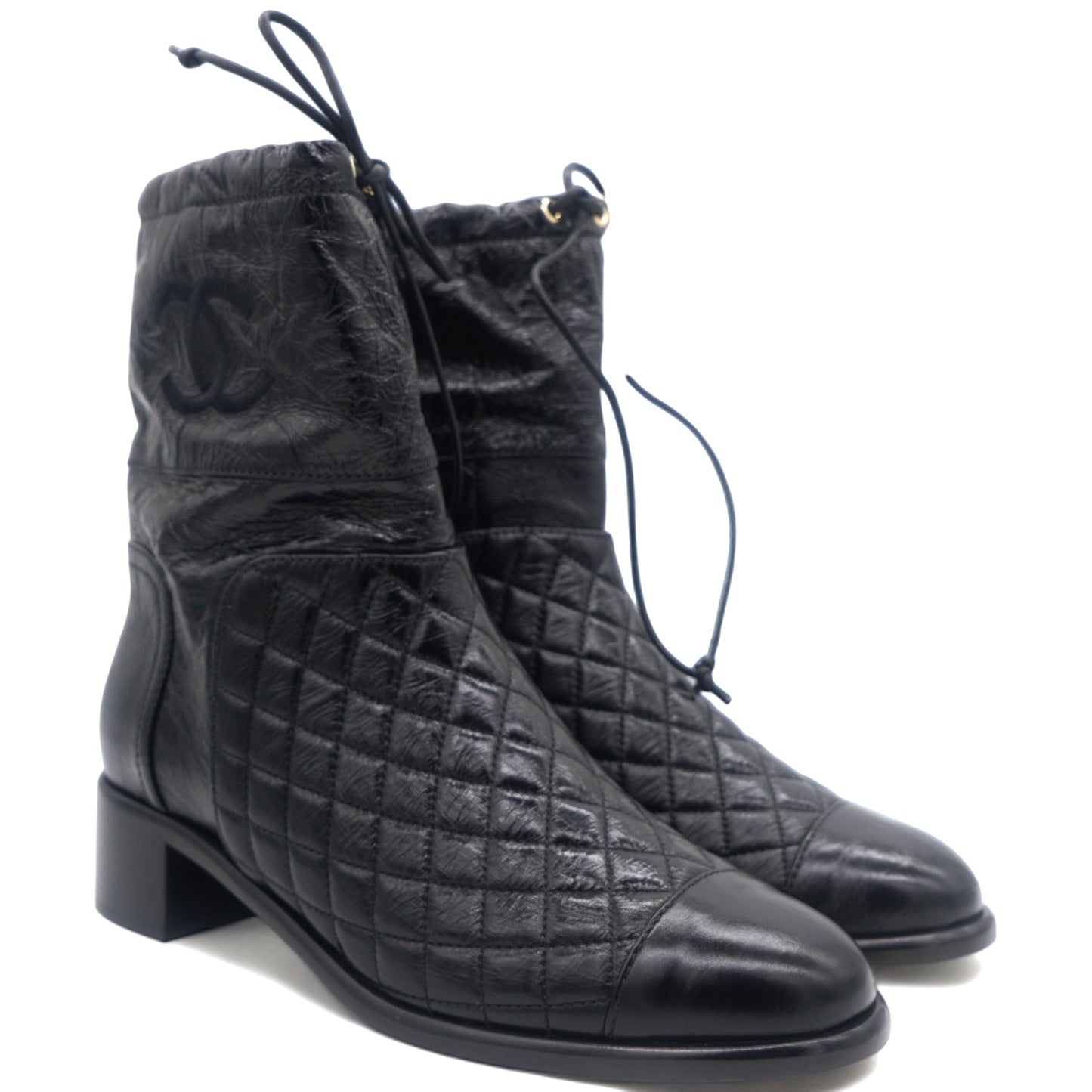 Chanel Boots T.eu leather Black 39.5